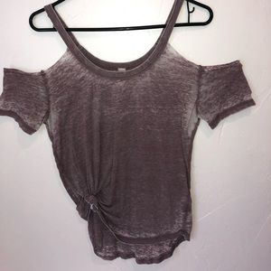 Altar’d State Off-the-Shoulder size S purple top